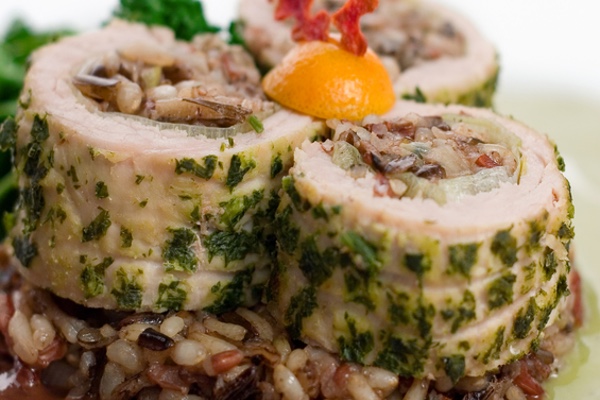 chocolate veal roulade