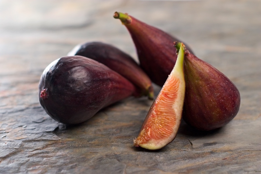mission figs on slate board
