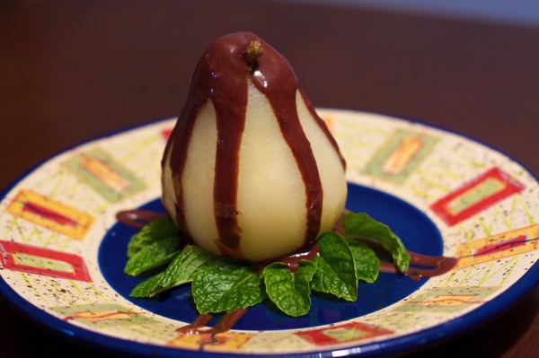 poached pears